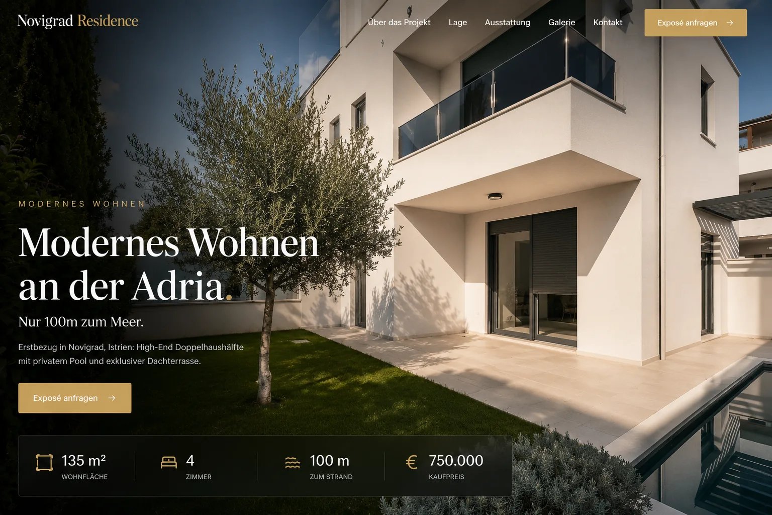 Website-Vorschau Novigrad